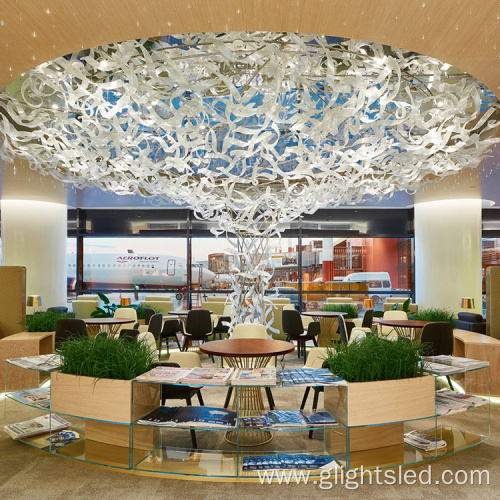 Hotel lobby luxury modern banquet chandelier pendant lamp